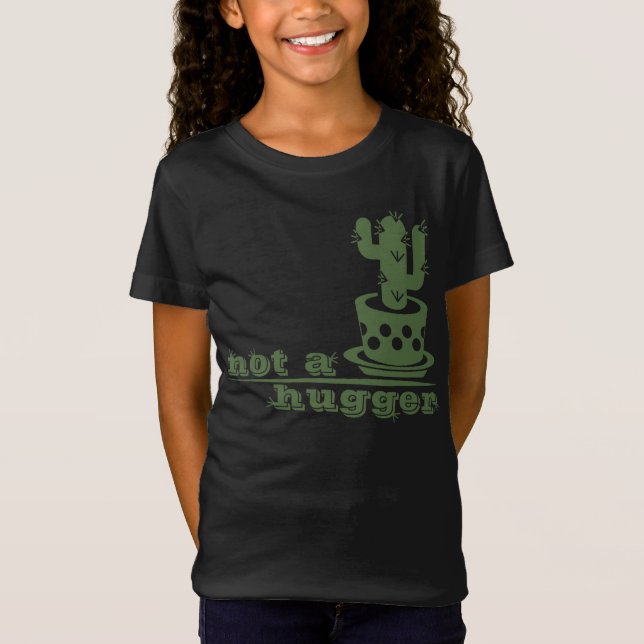 Cacti Inte en kramare kaktus roliga att säga T Shirt (Framsida)