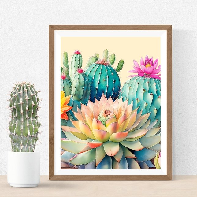 Cacti och Succult Poster (Skapare uppladdad)