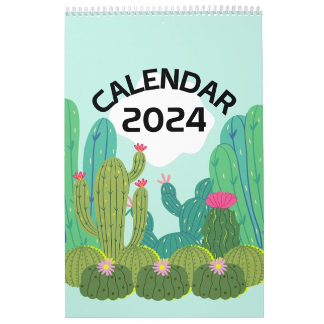 Cacti Paradise Calendar 2024 Kalender (Omslag)