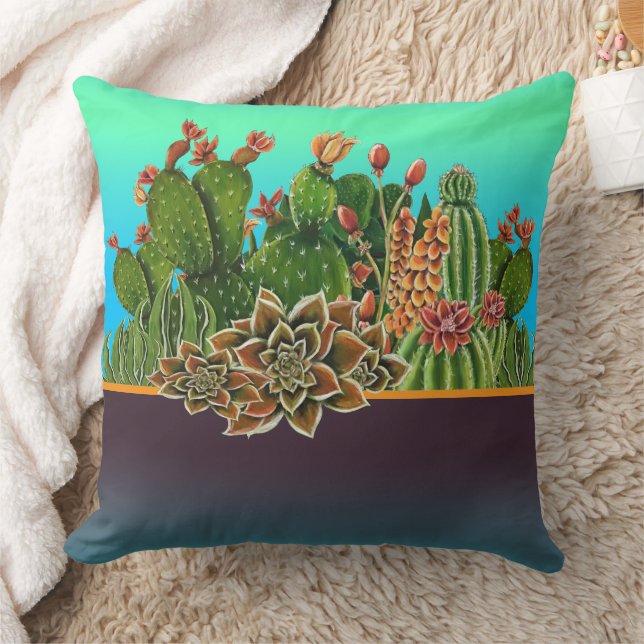 Cacti Pillow Kudde (Filt)