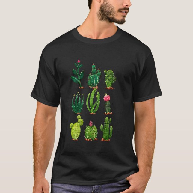 Cacti Plants T Shirt (Framsida)