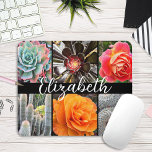 Cacti ro snyggt-skript, anpassad chic för -skript musmatta<br><div class="desc">Briljantrött, gult och orange ro och lush grönt, akvarium och svartkaktusar ska vara varma sommardagar. Njut av blommarna och den fridfulla stämningen i en levande trädgård när du användor det fantastiska fotografiet mousserande. Gör en underbar gåva till någon speciell! Skriv bara i valfri namn och du kan enkelt anpassa det...</div>