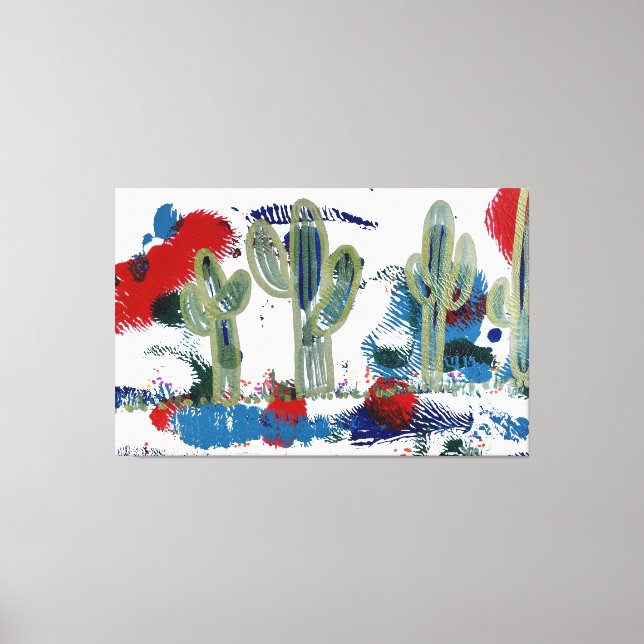 Cacti säger hej, utdragen Canvas (Framsida)