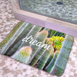 Cacti Succulary Phophy-drömcitattecken Badrumsmatta