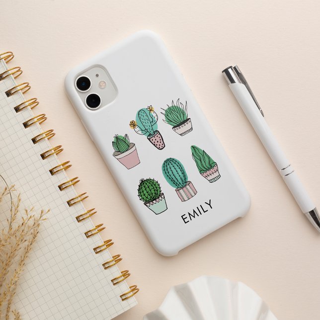 Cacti succulents illustration personlig namn (Skapare uppladdad)