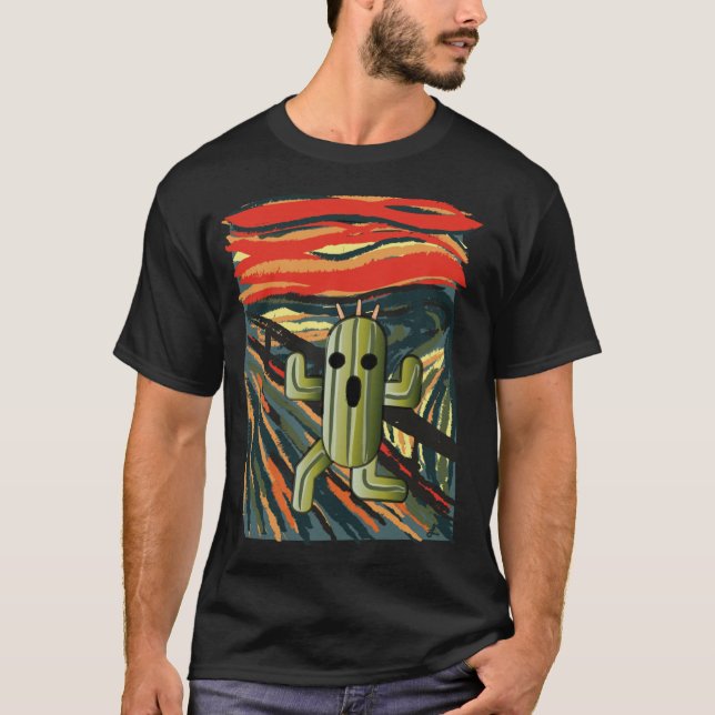 Cactilion skrik familjen t shirt (Framsida)