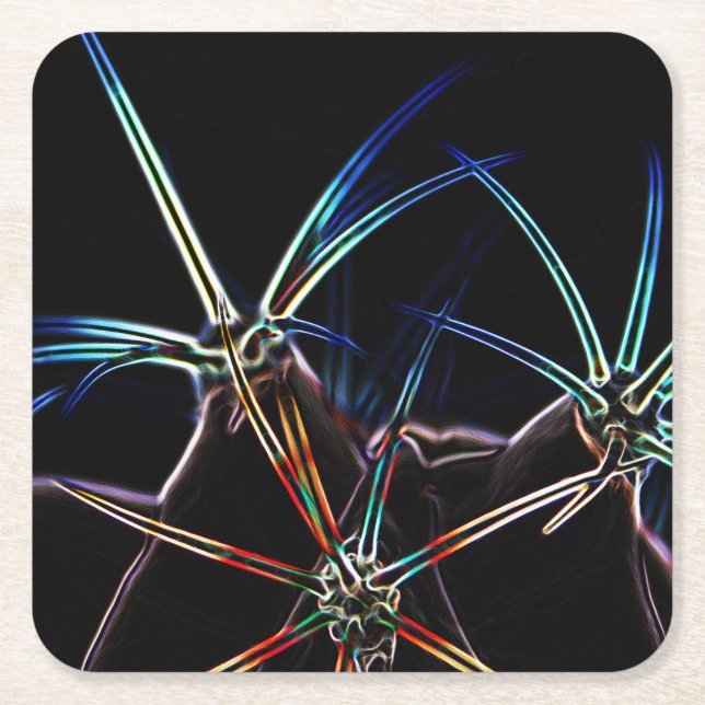 Cactus 1 Coercna Underlägg Papper Kvadrat (Framsidan)