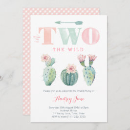 Cactus 2:a födelsedagspartiets inbjudningar, Flick Inbjudningar