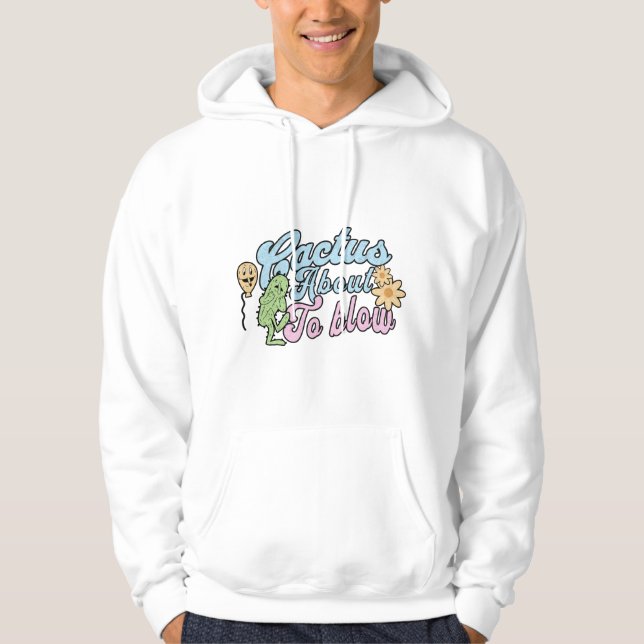 Cactus abaut to blow hoodie (Framsida)
