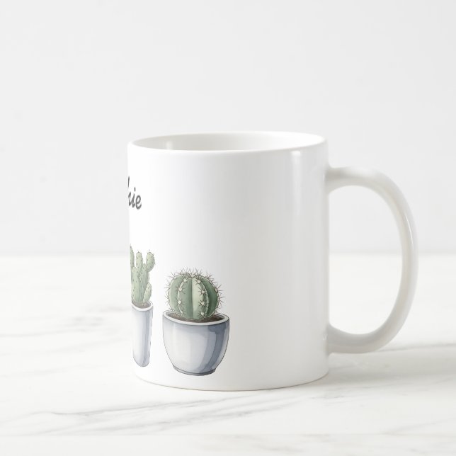 Cactus akvarellmugg kaffemugg (Höger)