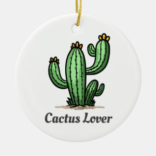 Cactus Älskare Julgransprydnad Keramik