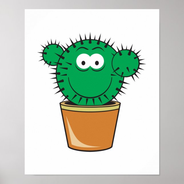 Cactus Ansikte Poster (Framsidan)