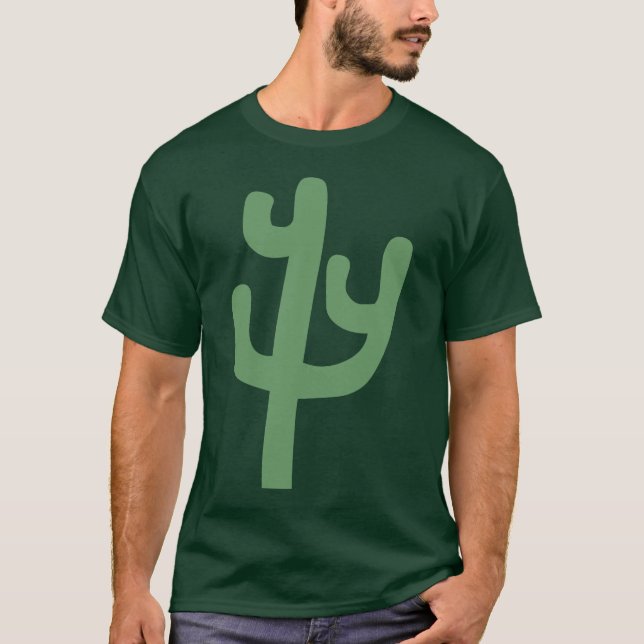 Cactus - arméns Grönt T Shirt (Framsida)