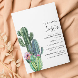 Cactus Bachelorette Helg Party med Italien Inbjudningar