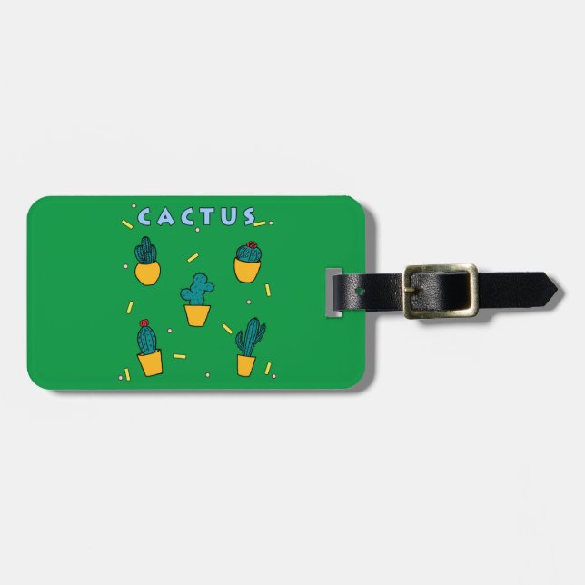 Cactus Bagagebricka (Horisontell Framsida)