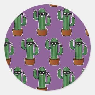 Cactus bandido ninja masked sneaky bandit runt klistermärke