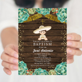Cactus Baptism-inbjudan till Boy Inbjudningar