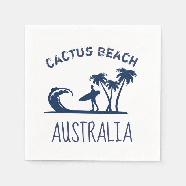Cactus Beach Surfing Australia Pappersservett (Framsidan)