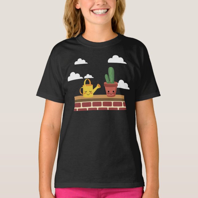Cactus Best Friend T Shirt (Framsida)