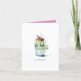 Cactus Birthday Card Helgkort