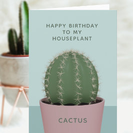 Cactus Birthday Card Kort