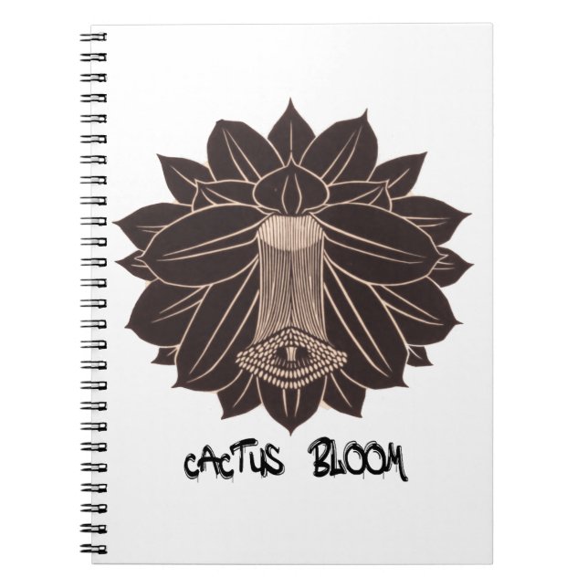 Cactus Bloom Anteckningsbok (Framsidan)