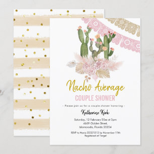Cactus Boho Nacho genomsnittliga inbjudningar till