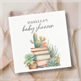 Cactus Bok Thmet | Baby Shower Pappersservett