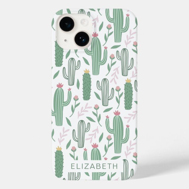 Cactus botanical mönster personlig (Baksida)