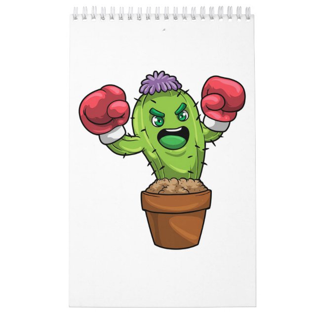 Cactus Boxer Boxing Kalender (Omslag)