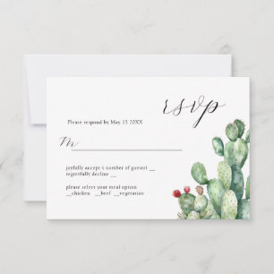 Cactus Bröllop Design OSA kort