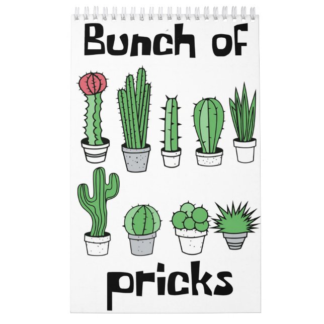 Cactus Bunch of Pricks Kalender (Omslag)