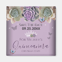 Cactus Butterfly Elegant Quinceanera Spara datum