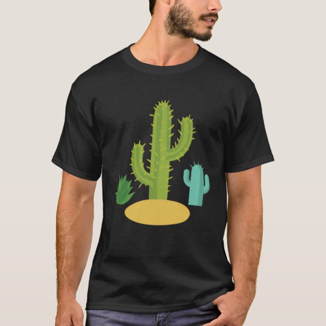 Cactus Cacti Succulent Desert Southwest Plant Cute T Shirt (Framsida)