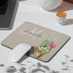 Cactus Cacti Succulent Southwest Desert Monogram Musmatta<br><div class="desc">Den här designen har skapats med digitalteknik. Det kan vara personlig genom att klicka på anpassningsknappen och ändra färg, lägga till namn, initialer eller ord. Kontakta mig på colorflowcreations@gmail.com om du vill ha denna design på en annan produkt. Köp min ursprungliga abstrakt-akrylmålning för försäljning på www.etsy.com/shop/colorflowart. Se fler av mina...</div>