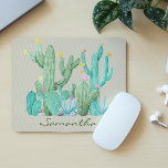 Cactus Cacti Succulent Southwest Desert Watercolor Musmatta<br><div class="desc">Den här designen kan vara personlig i det område som tillhandahålls genom att ändra fotot och/eller text. Du kan också anpassa den genom att klicka för att anpassa ytterligare alternativ och ta bort eller ändra färg i bakgrunden, lägga till text, ändra texten färg eller stil eller ta bort texten för...</div>
