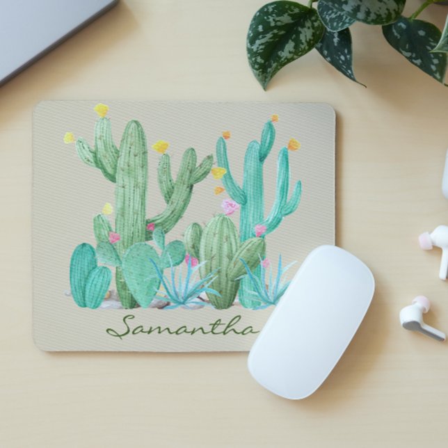 Cactus Cacti Succulent Southwest Desert Watercolor Musmatta (Skapare uppladdad)