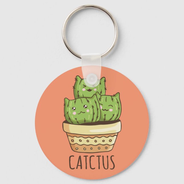 Cactus Cats Nyckelring (Framsida)
