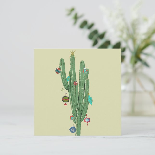 Cactus Christmas Tree Kort (Stående Fram)
