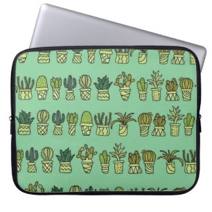 Cactus Collection: Handritad doseringsställ. Laptop Fodral