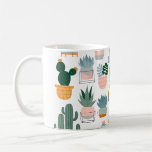 Cactus Collection in Pots Design Kaffemugg