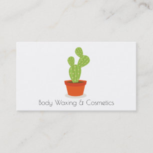 Cactus Cosmetics och waxing Beauty Affärskort Visitkort