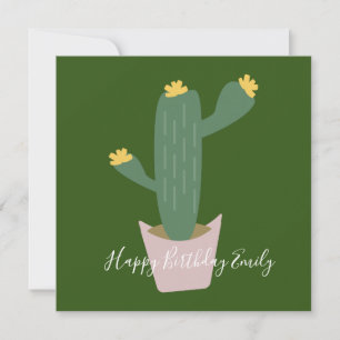 Cactus Cupcake-illustration Födelsedag