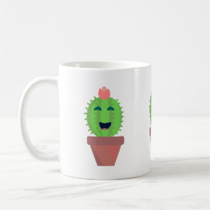 Cactus Cute Tecknad Succult Design Kaffemugg