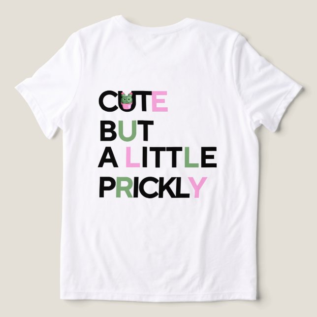 Cactus Cutie & Pastel Vibes – July Mood Tee (Design baksida )