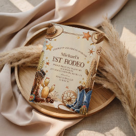 Cactus Desert 1st Rodeo Party Inbjudningar