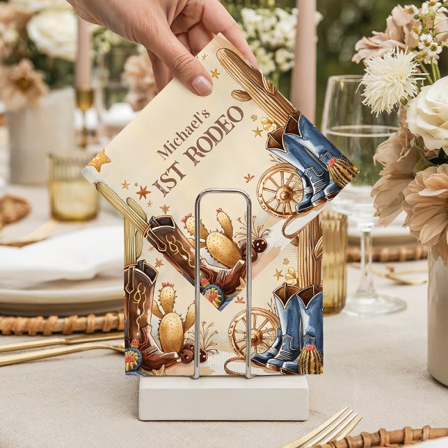 Cactus Desert 1st Rodeo Party Pappersservett (Skapare uppladdad)