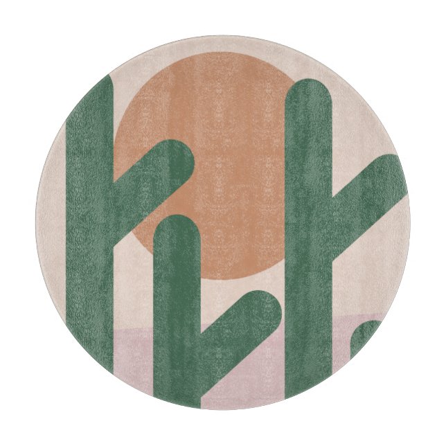 Cactus Desert Bohemian Sunset Mönster (Framsidan)