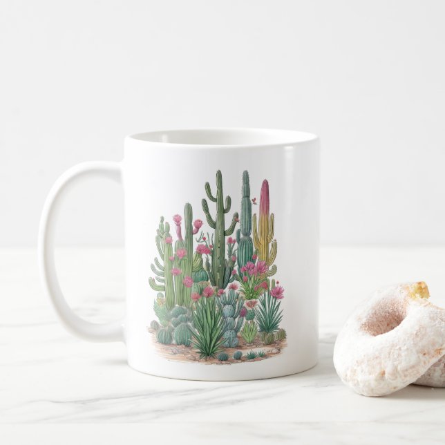 Cactus Desert Kaffemugg (Med munk)