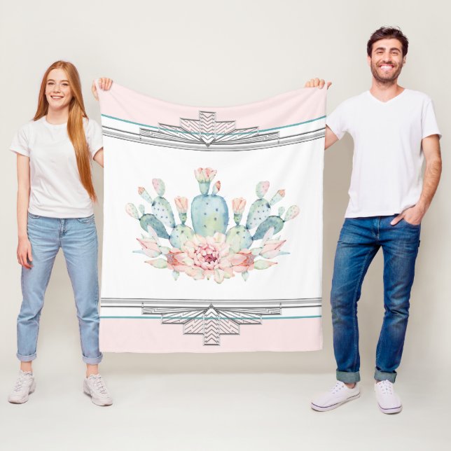 Cactus Desert Southwest Fleecefilt (På plats)